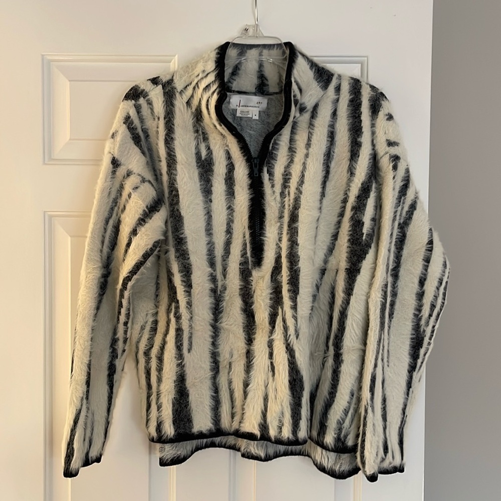 Anthropologie Cindy Eyelash Half-Zip Pullover nwt size medium